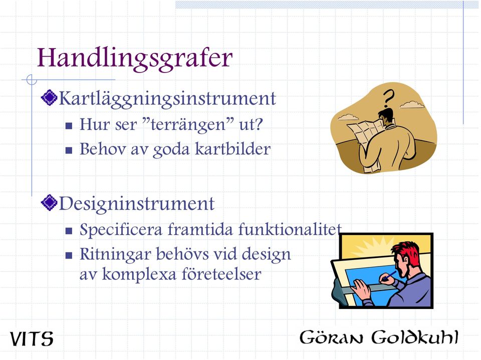 Behov av goda kartbilder Designinstrument