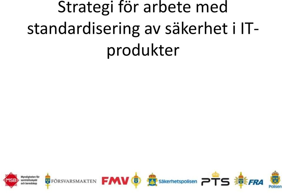 standardisering