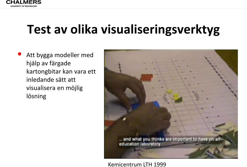 kartongbitar kan vara ett inledande sätt