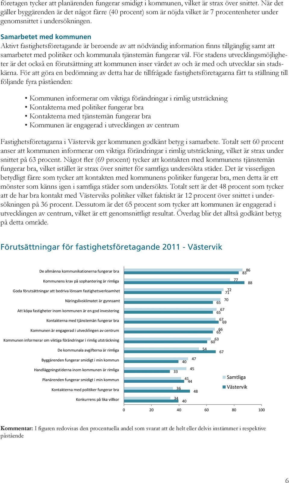 Samarbetet med kommunen Aktivt fastighetsföretagande är beroende av att nödvändig information finns tillgänglig samt att samarbetet med politiker och kommunala tjänstemän fungerar väl.