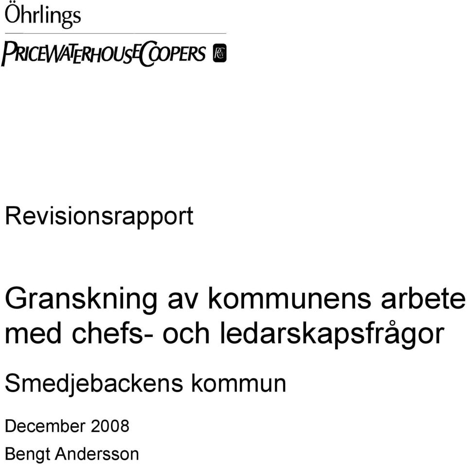 ledarskapsfrågor Smedjebackens