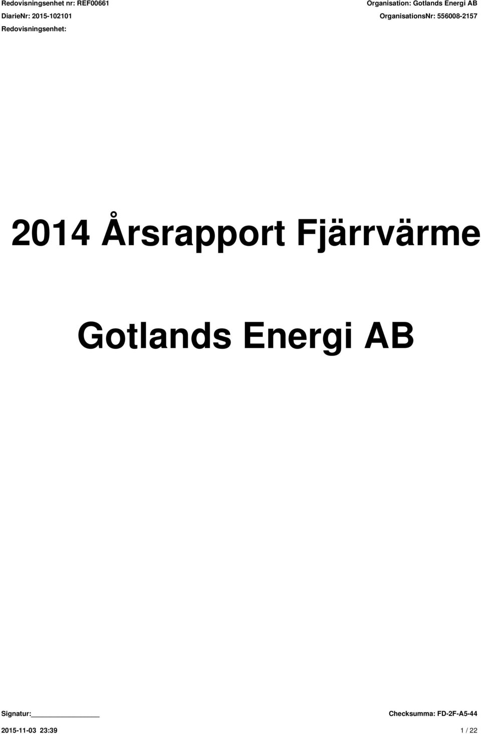 Fjärrvärme