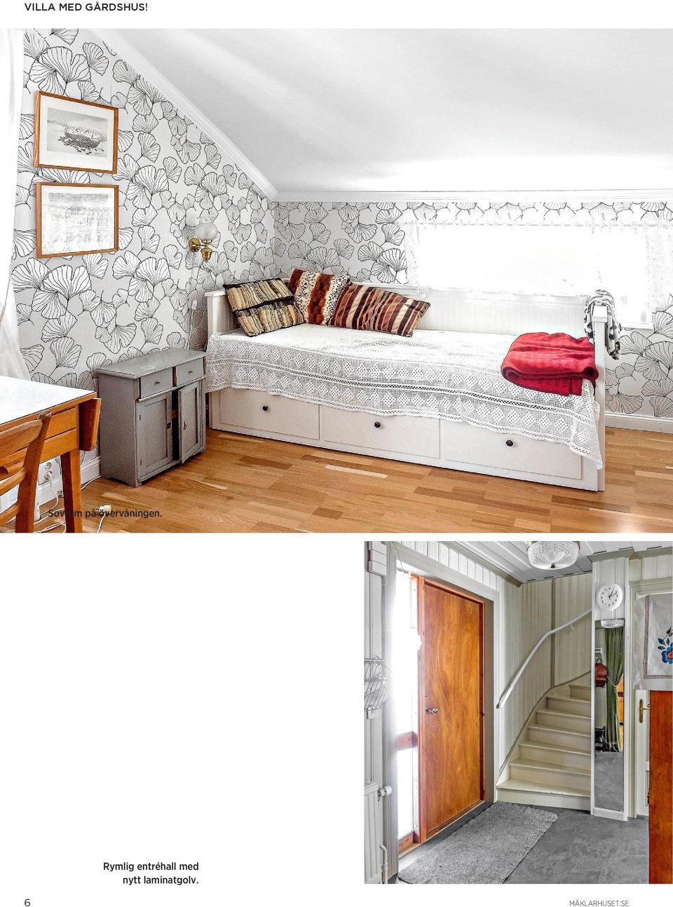 Rymlig entréhall med