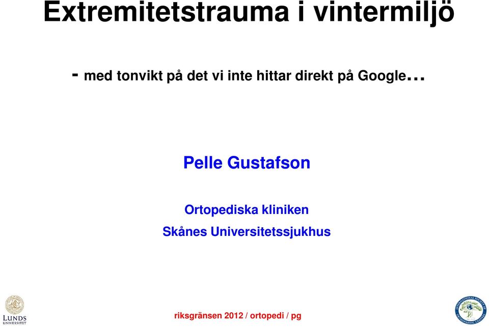 direkt på Google Pelle Gustafson