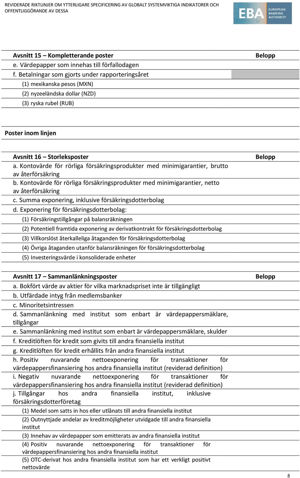 Kontovärde för rörliga försäkringsprodukter med minimigarantier, brutto av återförsäkring b. Kontovärde för rörliga försäkringsprodukter med minimigarantier, netto av återförsäkring c.