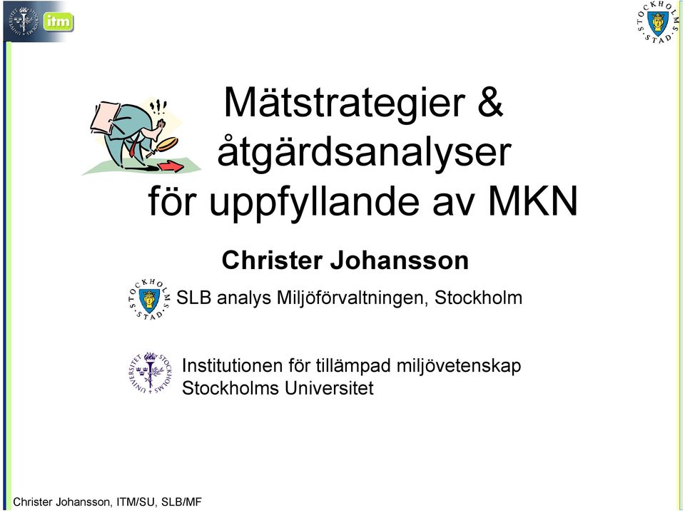 analys Miljöförvaltningen, Stockholm