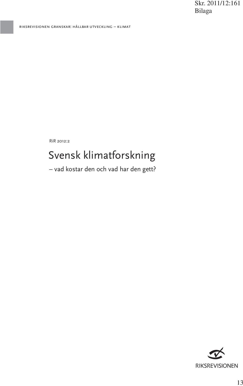 2012:2 Svensk klimatforskning