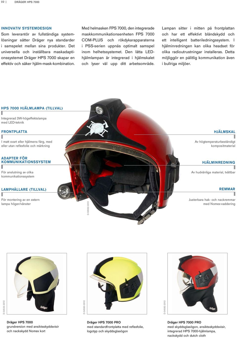 Med helmasken FPS 7000, den integrerade maskkommunikationsenheten FPS 7000 COM-PLUS och rökdykarapparaterna i PSS-serien uppnås optimalt samspel inom helhetssystemet.