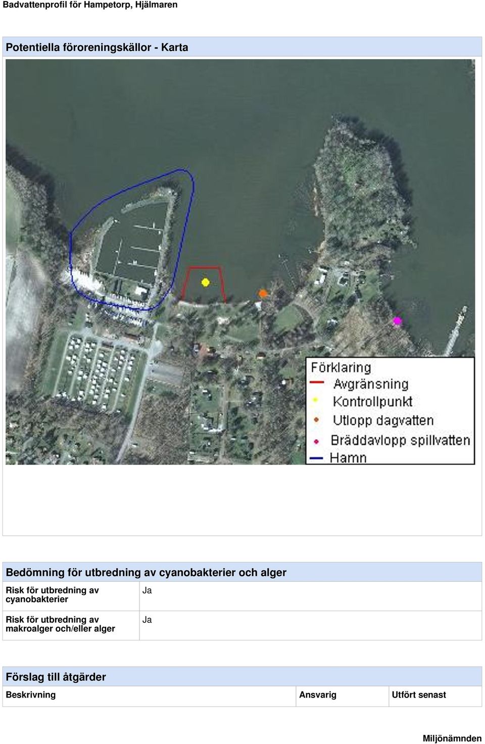 av cyanobakterier Risk för utbredning av makroalger