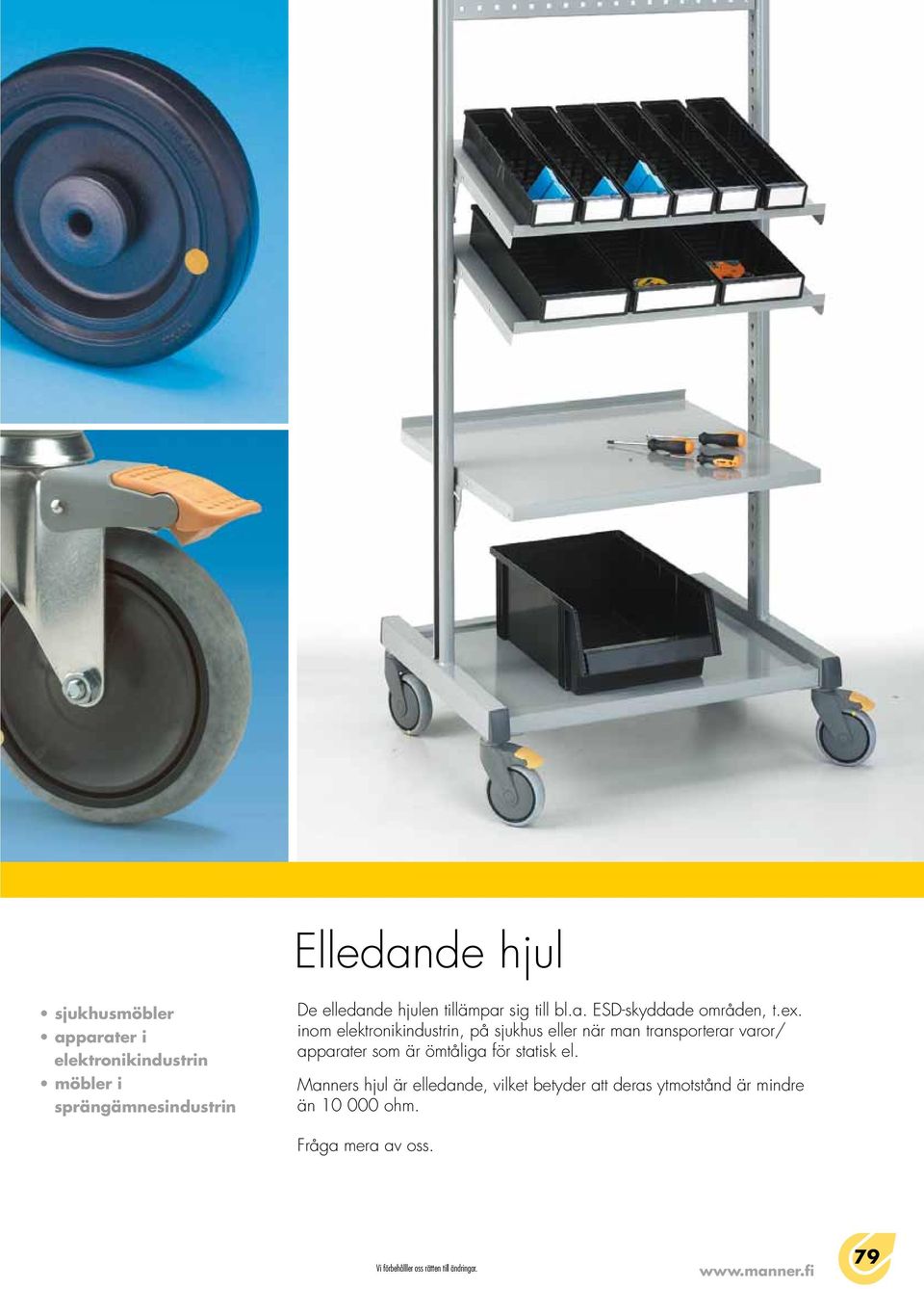 inom elektronikindustrin, på sjukhus eller när man transporterar varor/ apparater som är