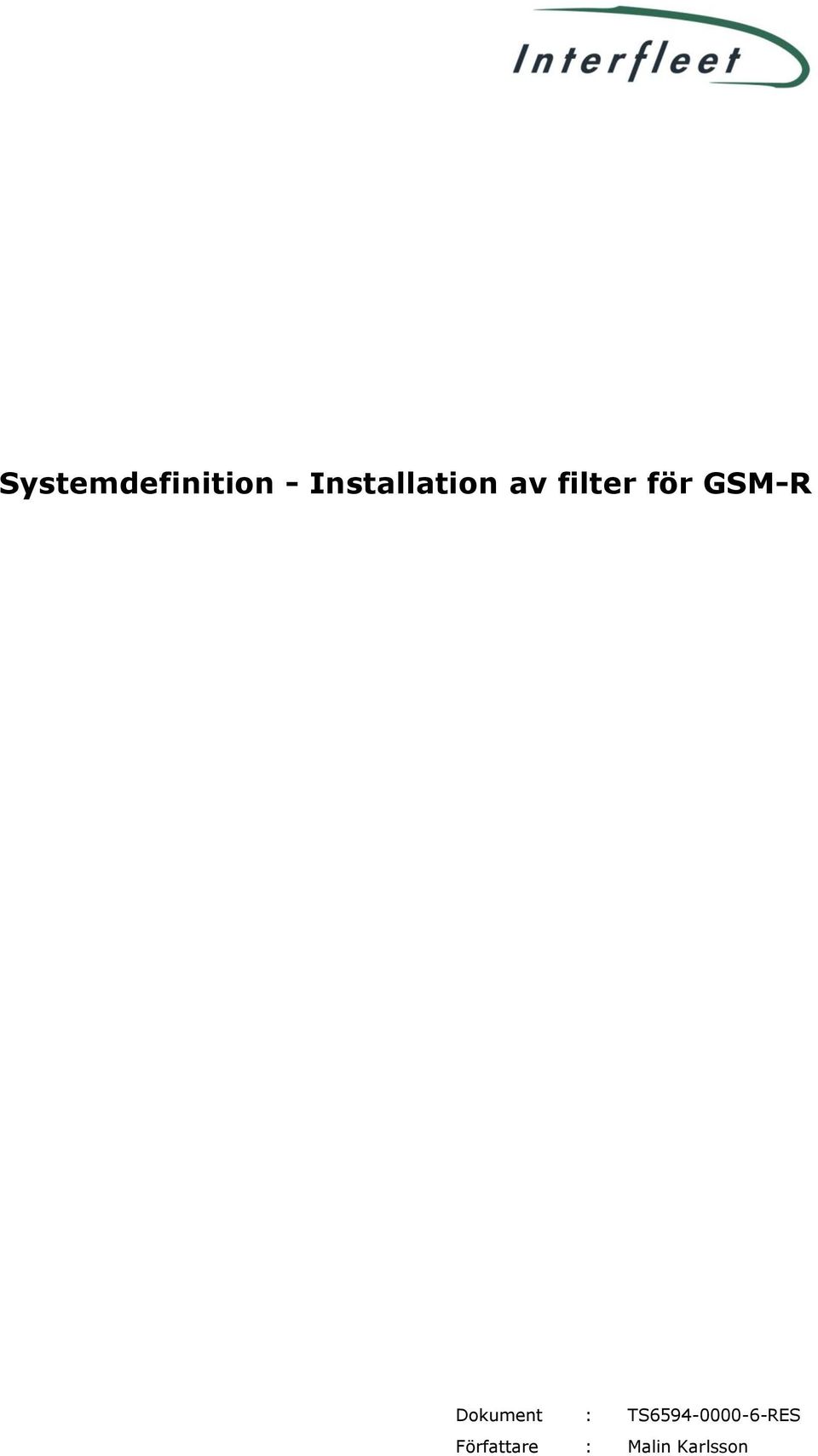 GSM-R Dokument :