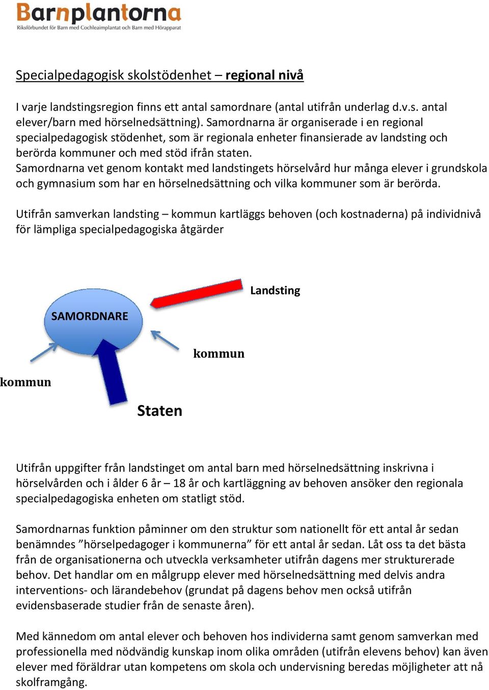 Samordnarna vet genom kontakt med landstingets hörselvård hur många elever i grundskola och gymnasium som har en hörselnedsättning och vilka kommuner som är berörda.