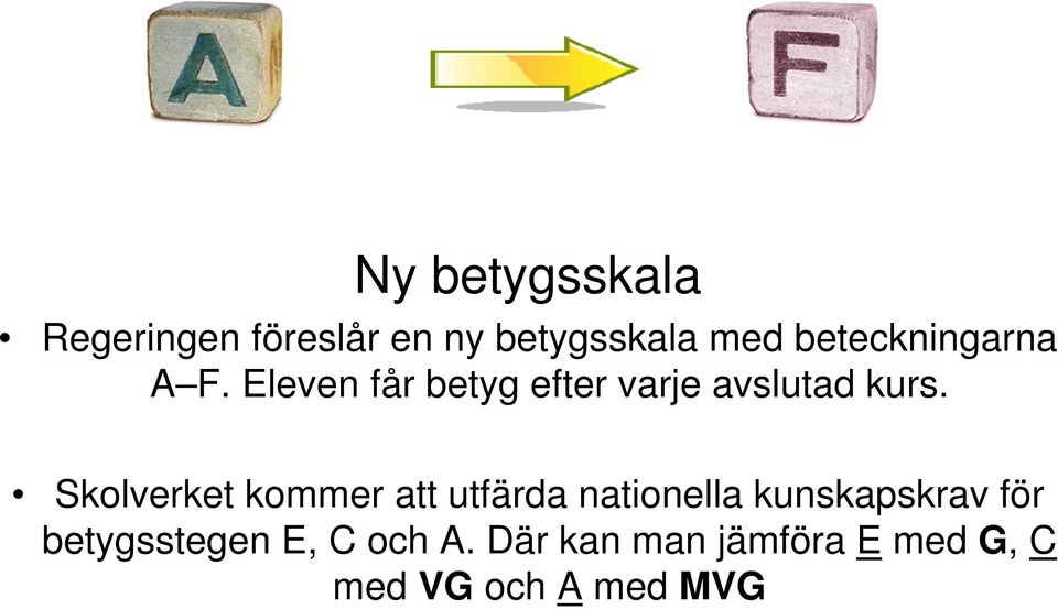 Skolverket kommer att utfärda nationella kunskapskrav för