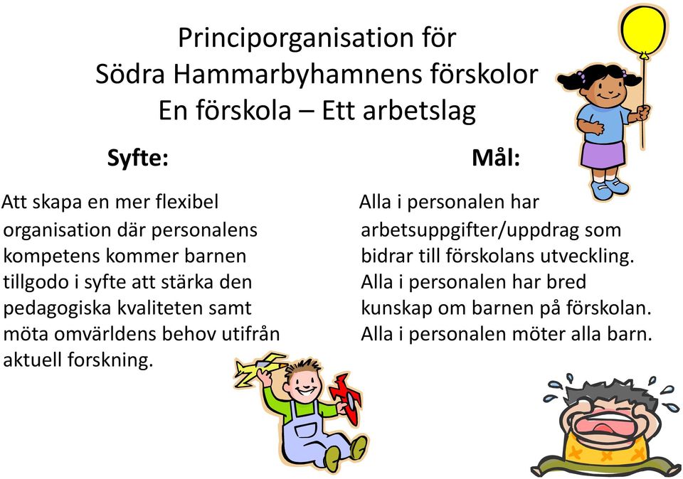 samt möta omvärldens behov utifrån aktuell atue forskning.