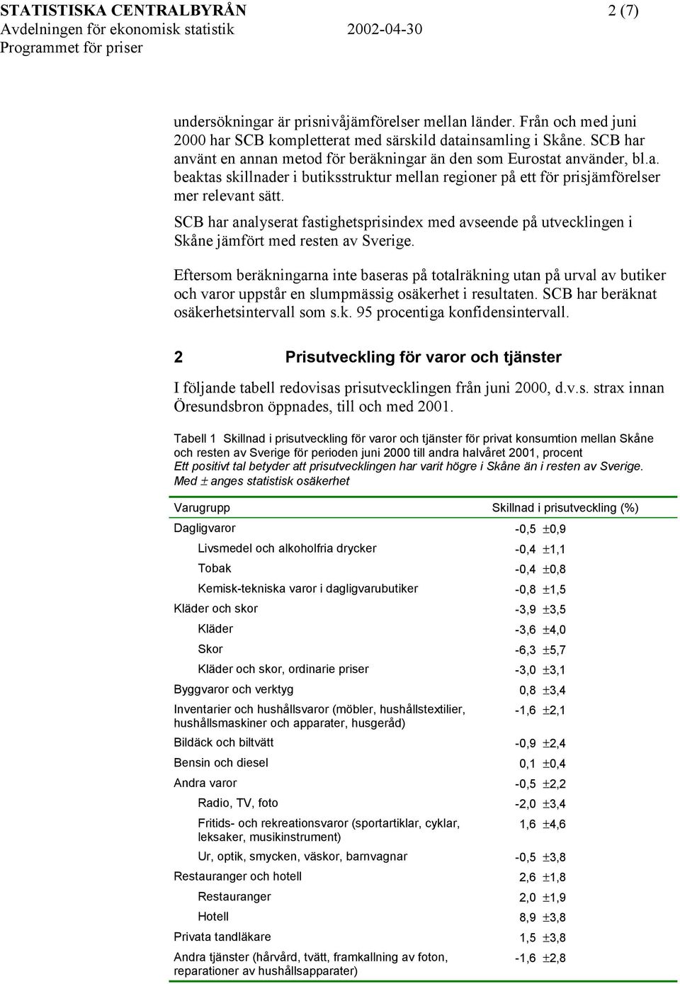 SCB har analyserat fastighetsprisindex med avseende på utvecklingen i jämfört med resten av.