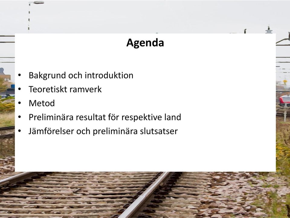 Preliminära resultat för