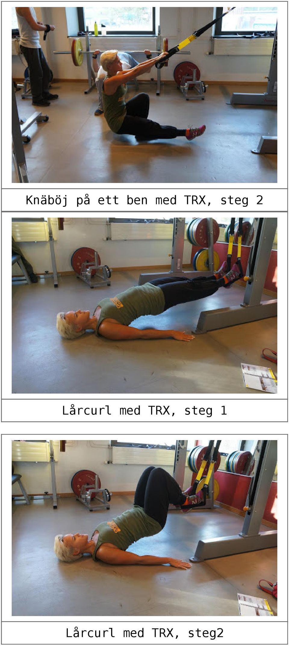 Lårcurl med TRX,