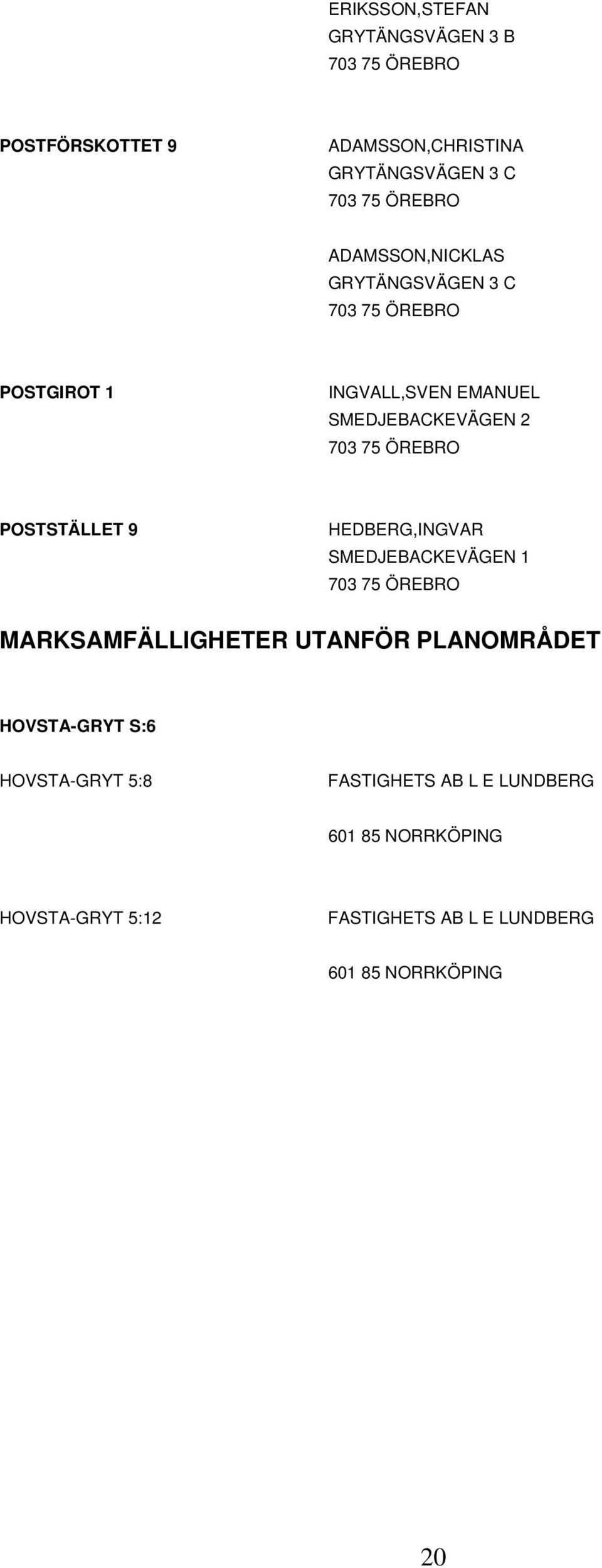 Detaljplan för HOVSTA-GRYT 5:10 mfl Västra Lillån - PDF Free Download