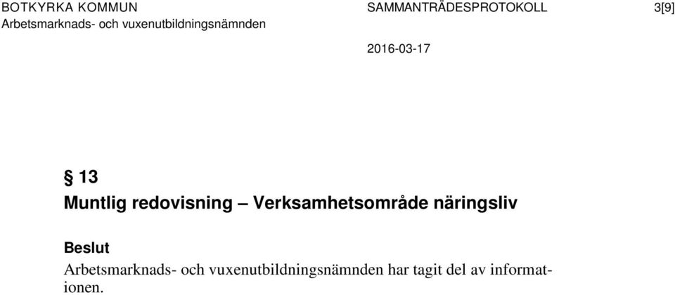 Muntlig redovisning