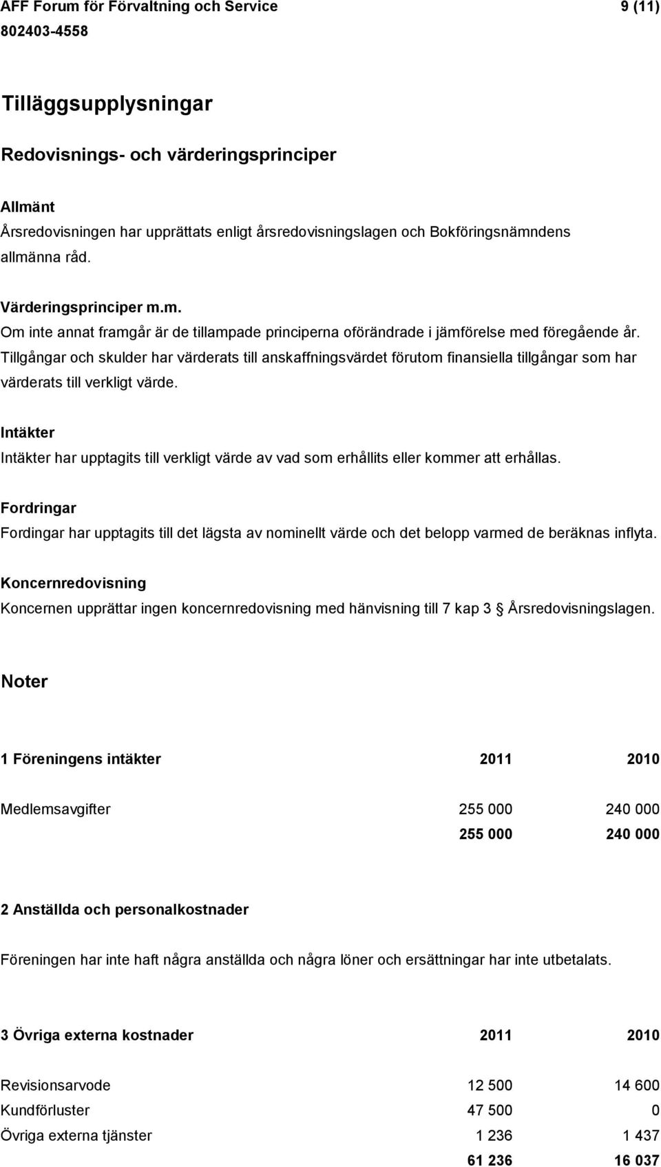 Tillgångar och skulder har värderats till anskaffningsvärdet förutom finansiella tillgångar som har värderats till verkligt värde.