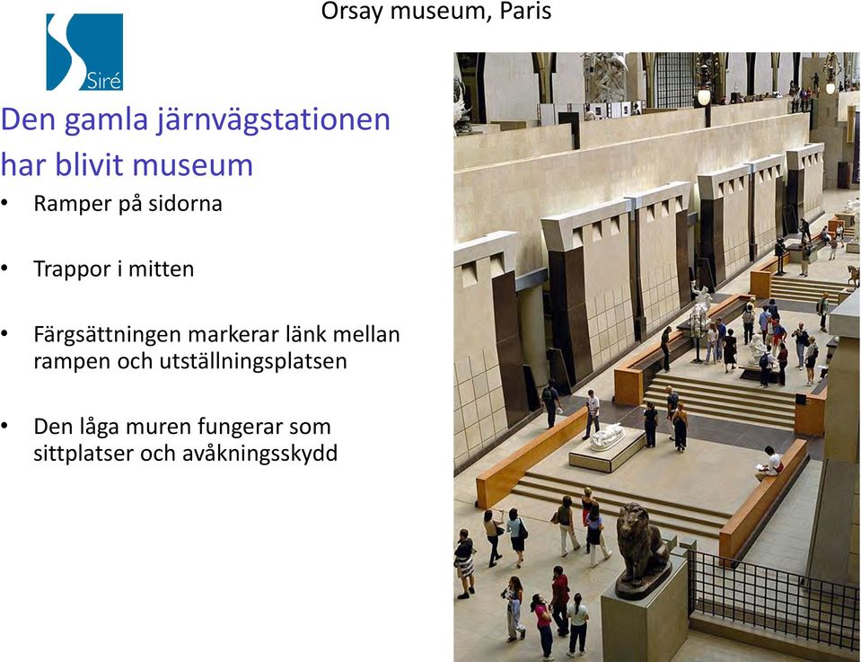 Färgsättningen markerar länk mellan rampen och
