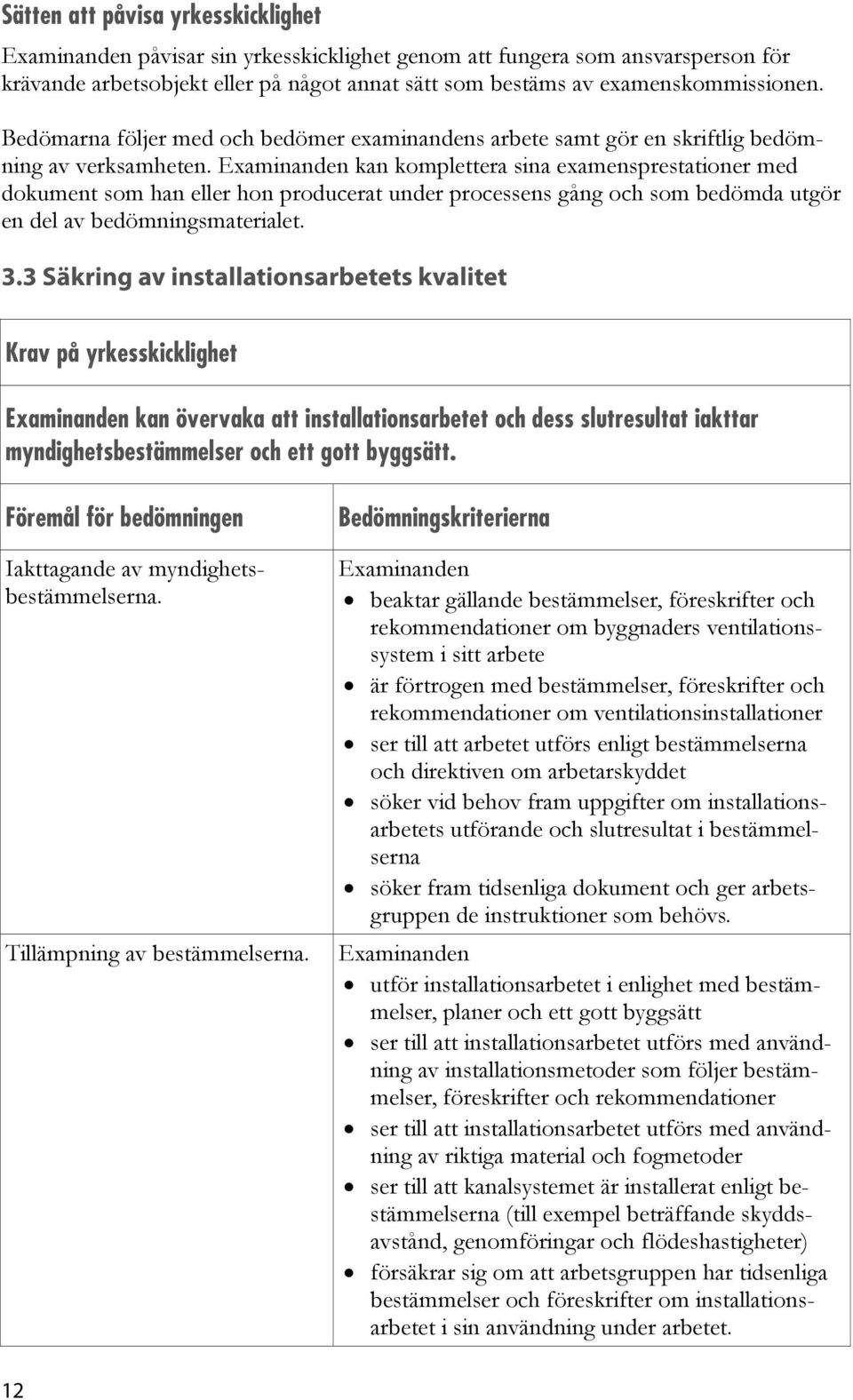 kan komplettera sina examensprestationer med dokument som han eller hon producerat under processens gång och som bedömda utgör en del av bedömningsmaterialet. 3.