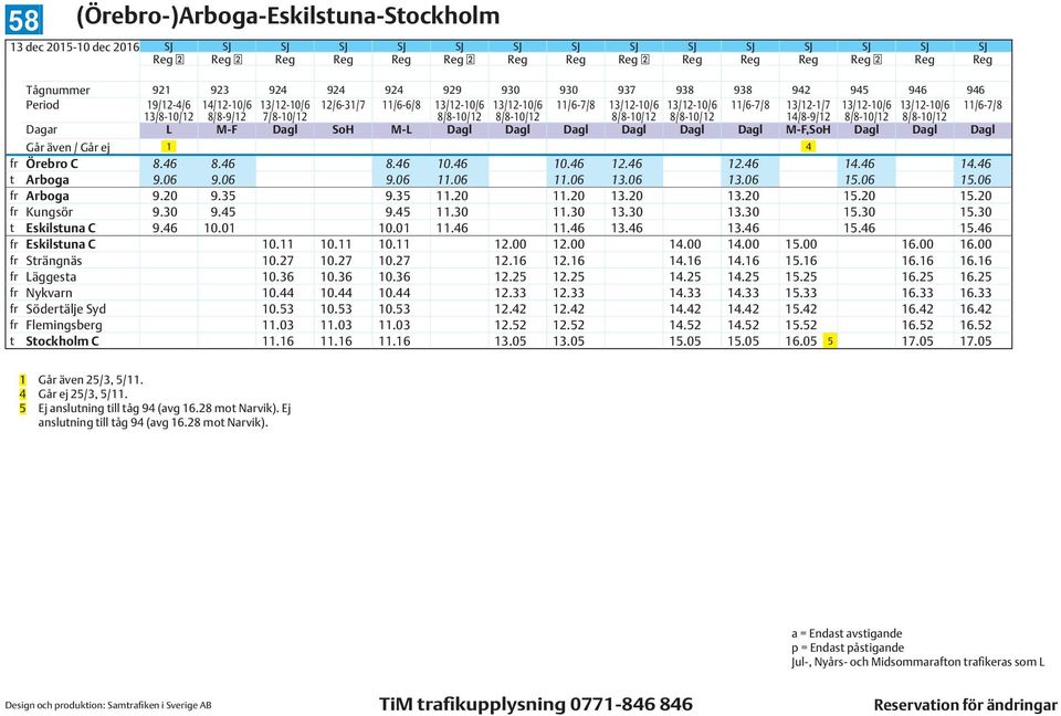 8/8-10/12 14/8-9/12 8/8-10/12 8/8-10/12 Dagar L M-F Dagl SoH M-L Dagl Dagl Dagl Dagl Dagl Dagl M-F,SoH Dagl Dagl Dagl Går även / Går ej 1 4 fr Örebro C 8.46 8.46 8.46 10.46 10.46 12.46 12.46 14.