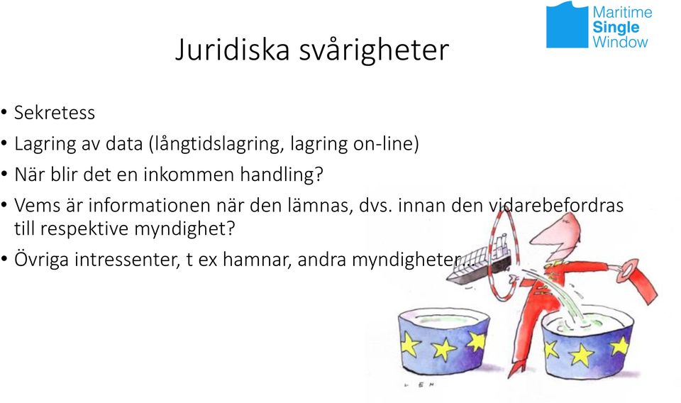 Vems är informationen när den lämnas, dvs.