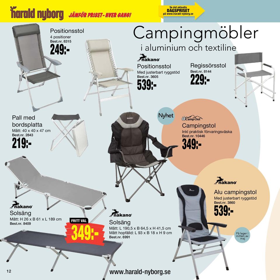 2299: CAMPING. Utrustning till camping, festival, picknick 2299: CAMPING. Utrustning till camping, festival, picknick