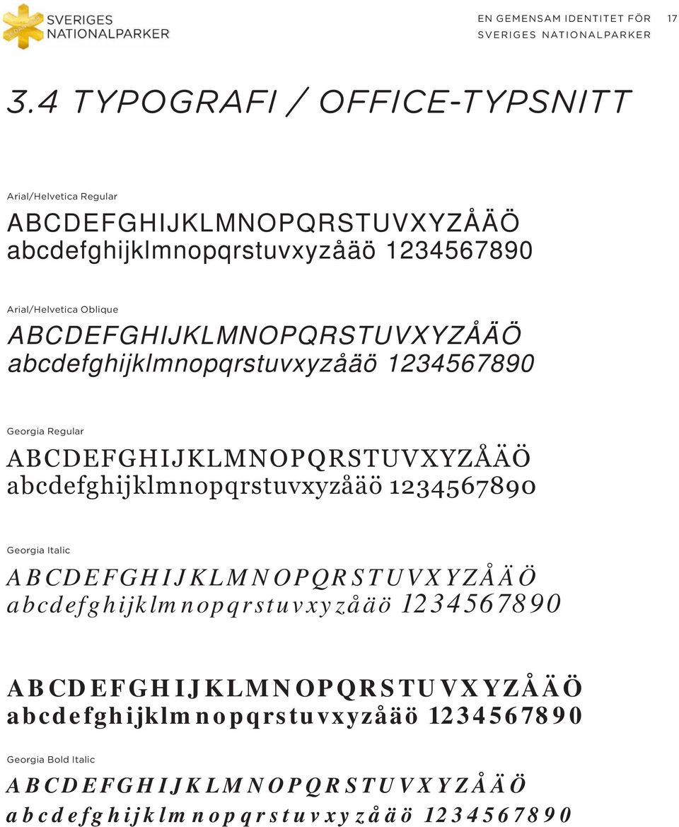 abcdefghijklmnopqrstuvxyzåäö 1234567890 Georgia Italic ABCDEFGHIJKLMNOPQRSTUVXYZÅÄÖ abcdefghijklmnopqrstuvxyzåäö 1234567890 Georgia Bold
