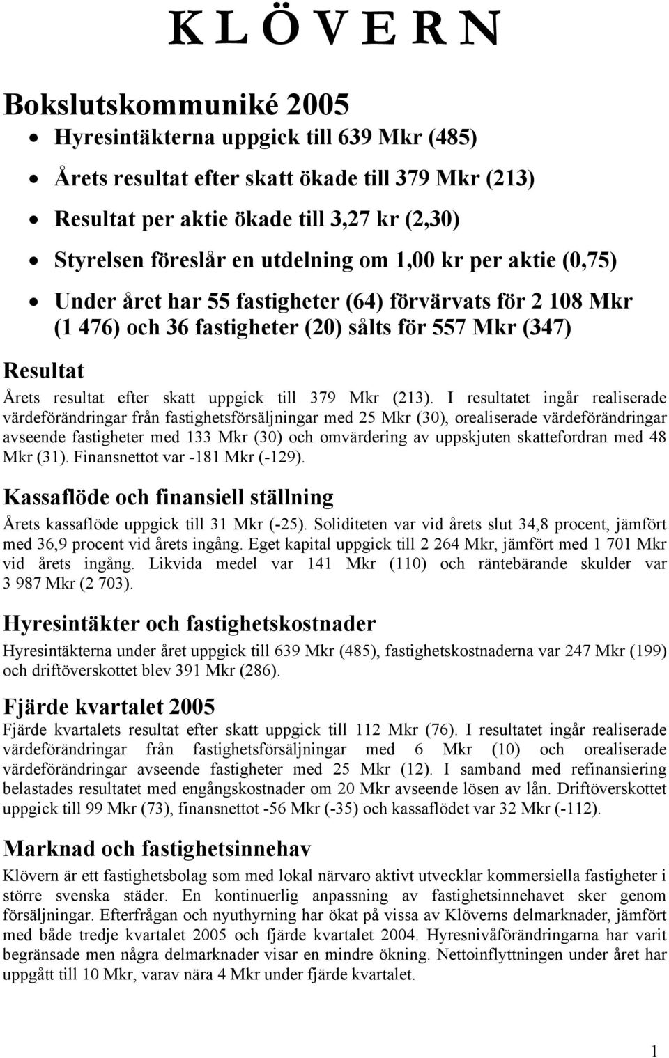 till 379 Mkr (213).