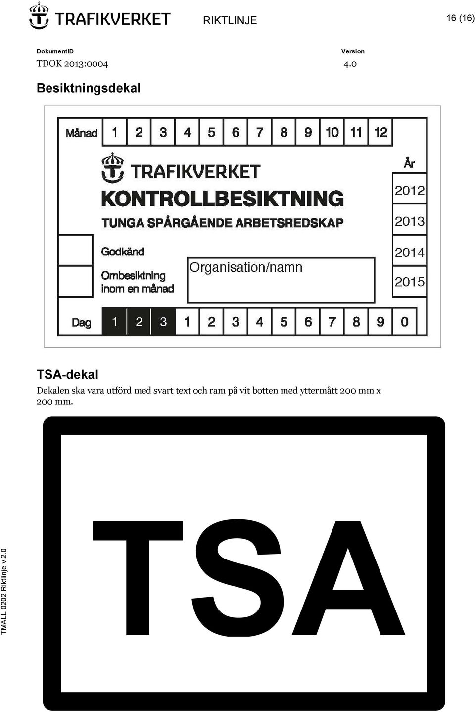 med svart text och ram på vit