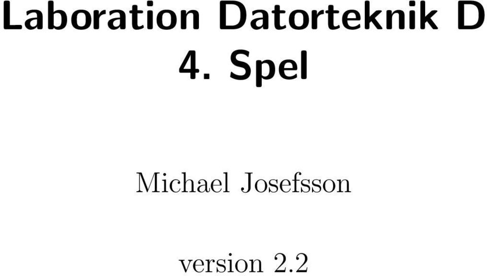 Spel Michael