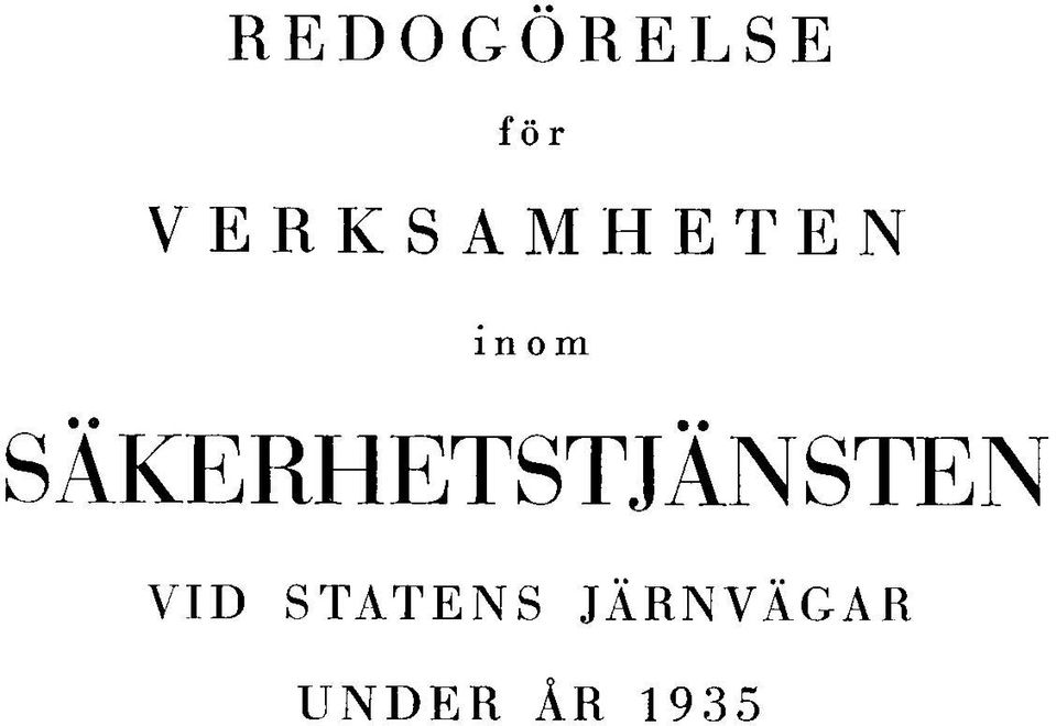 SÄKERHETSTJÄNSTEN VID