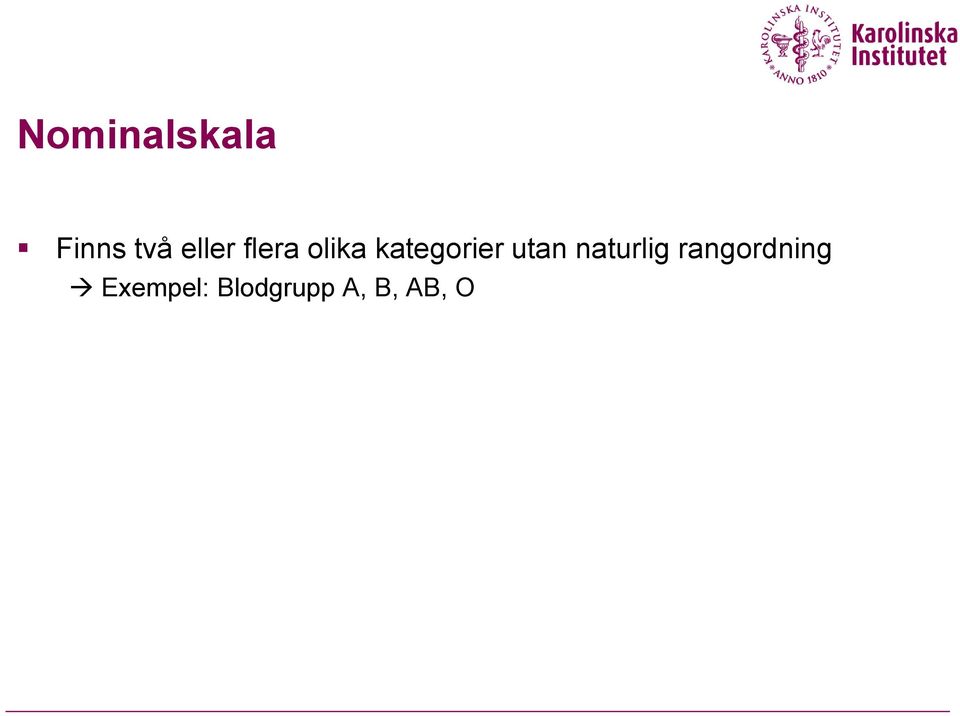 kategorier utan naturlig