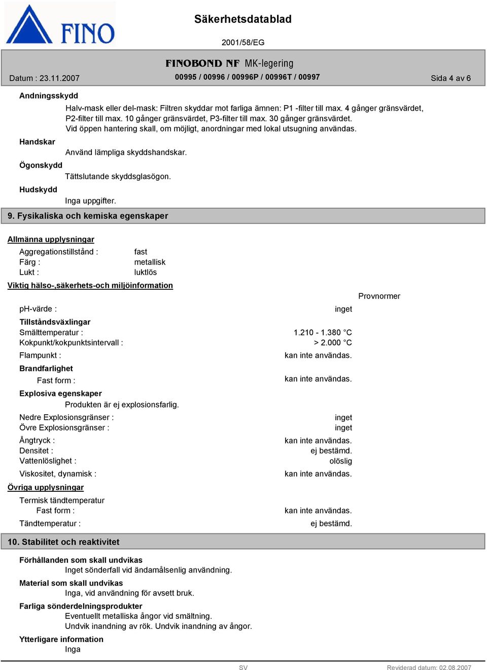 Ögonskydd Tättslutande skyddsglasögon. Hudskydd 9.