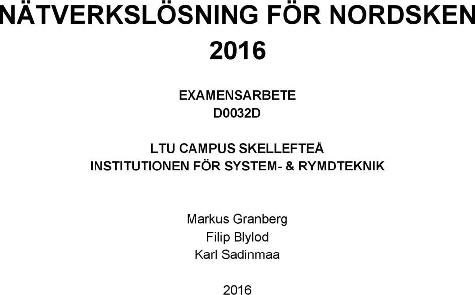 CAMPUS SKELLEFTEÅ