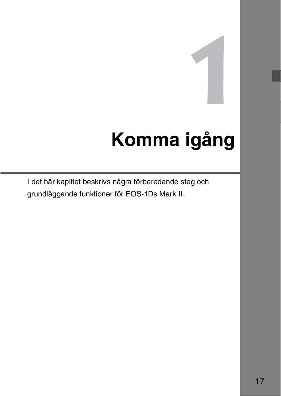 förberedande steg och