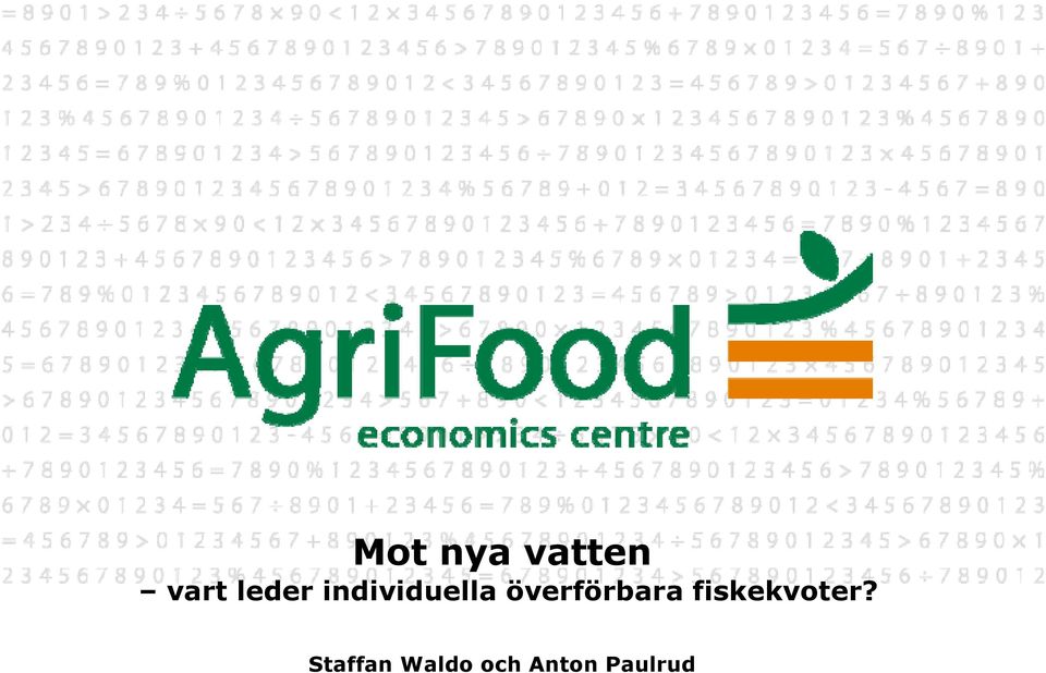 överförbara fiskekvoter?