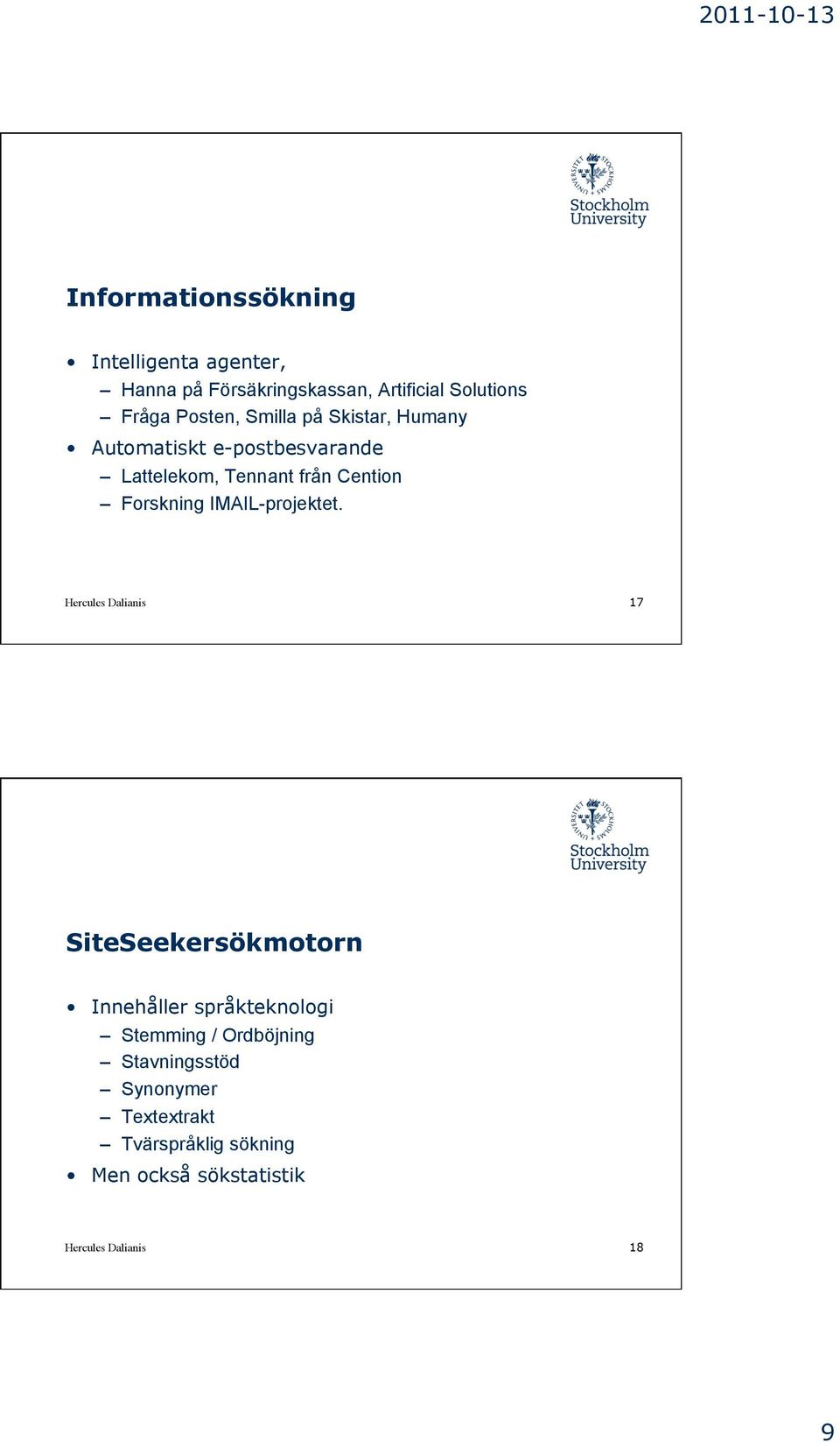 Forskning IMAIL-projektet.