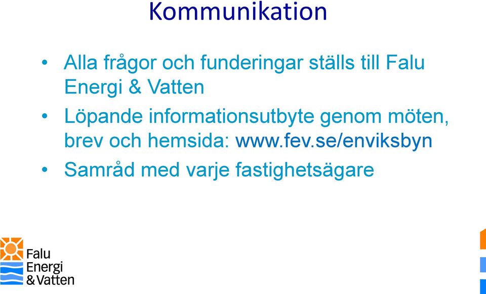informationsutbyte genom möten, brev och