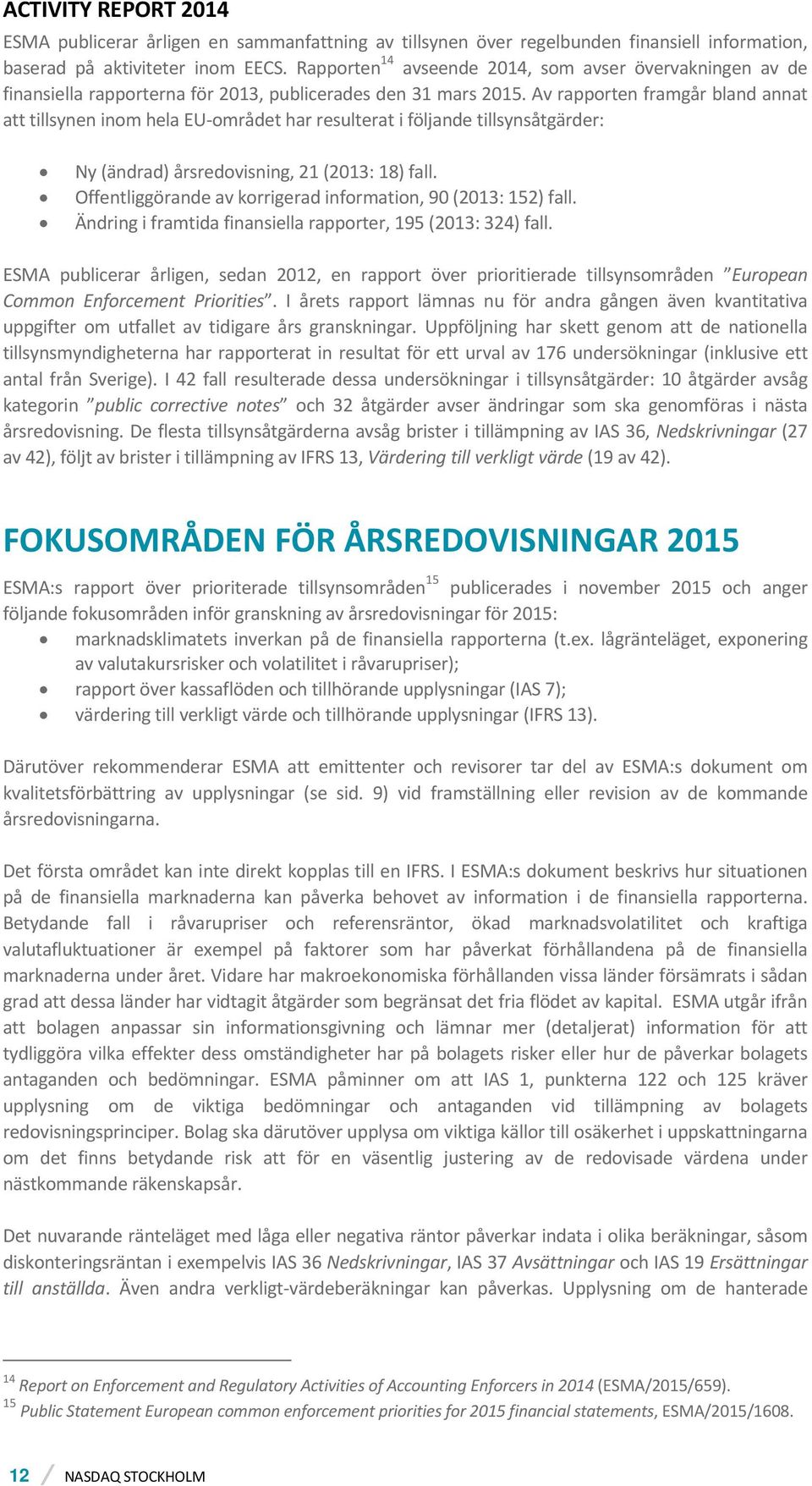 Dating finansiella rapporter