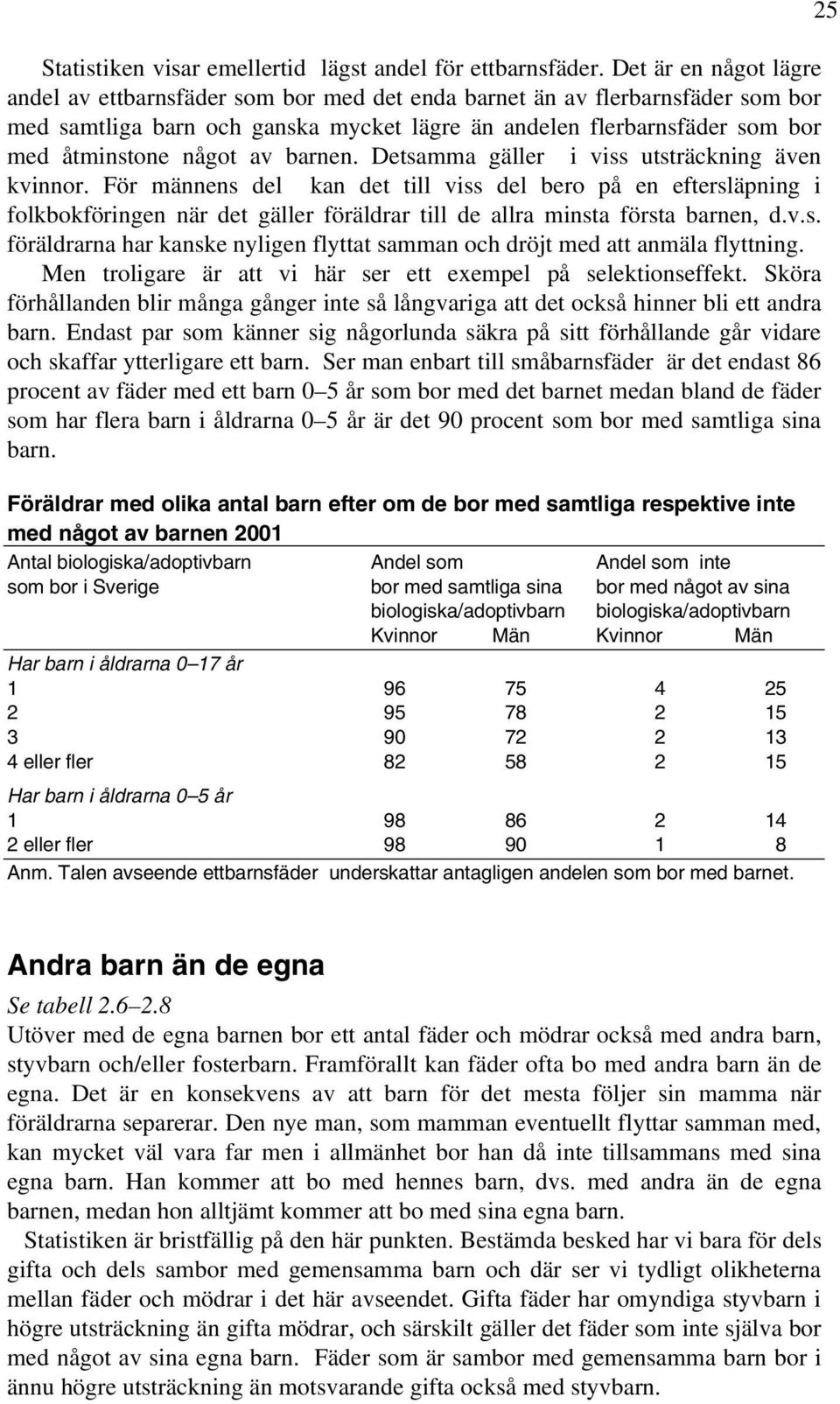 av barnen. Detsamma gäller i viss utsträckning även kvinnor.