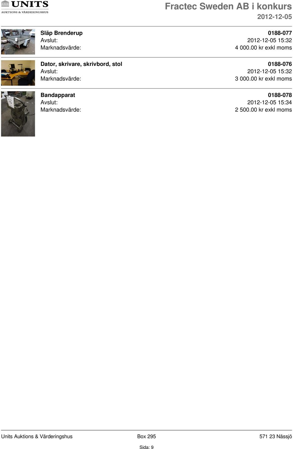 stol 0188-076 Avslut: 15:32
