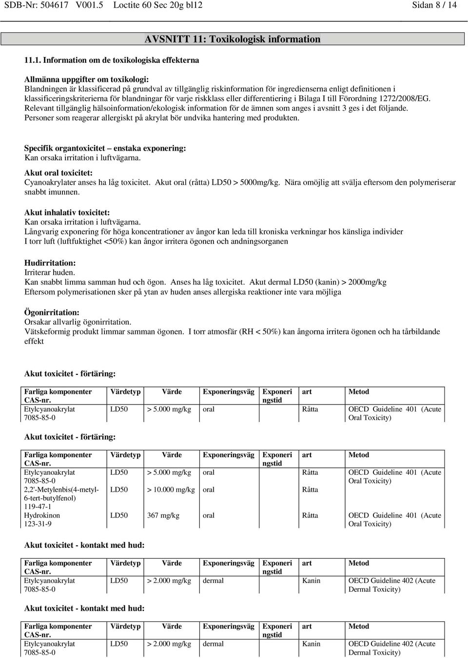 grundval av tillgänglig riskinformation för ingredienserna enligt definitionen i klassificeringskriterierna för blandningar för varje riskklass eller differentiering i Bilaga I till Förordning