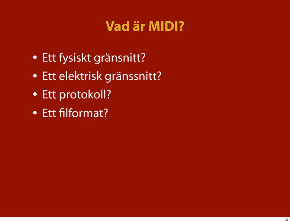 Ett elektrisk