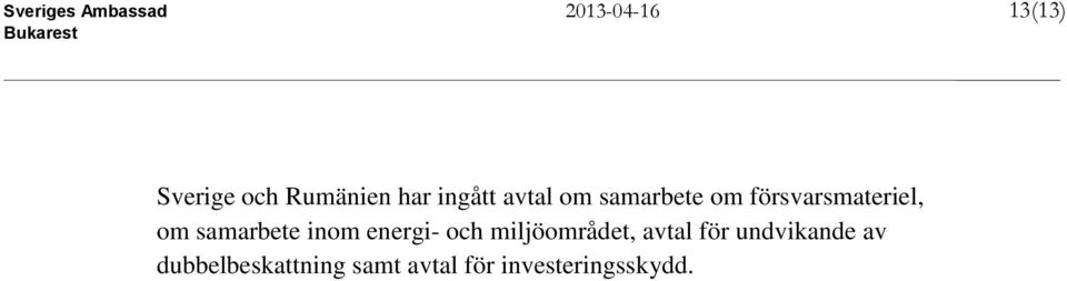 samarbete inom energi- och miljöområdet, avtal för