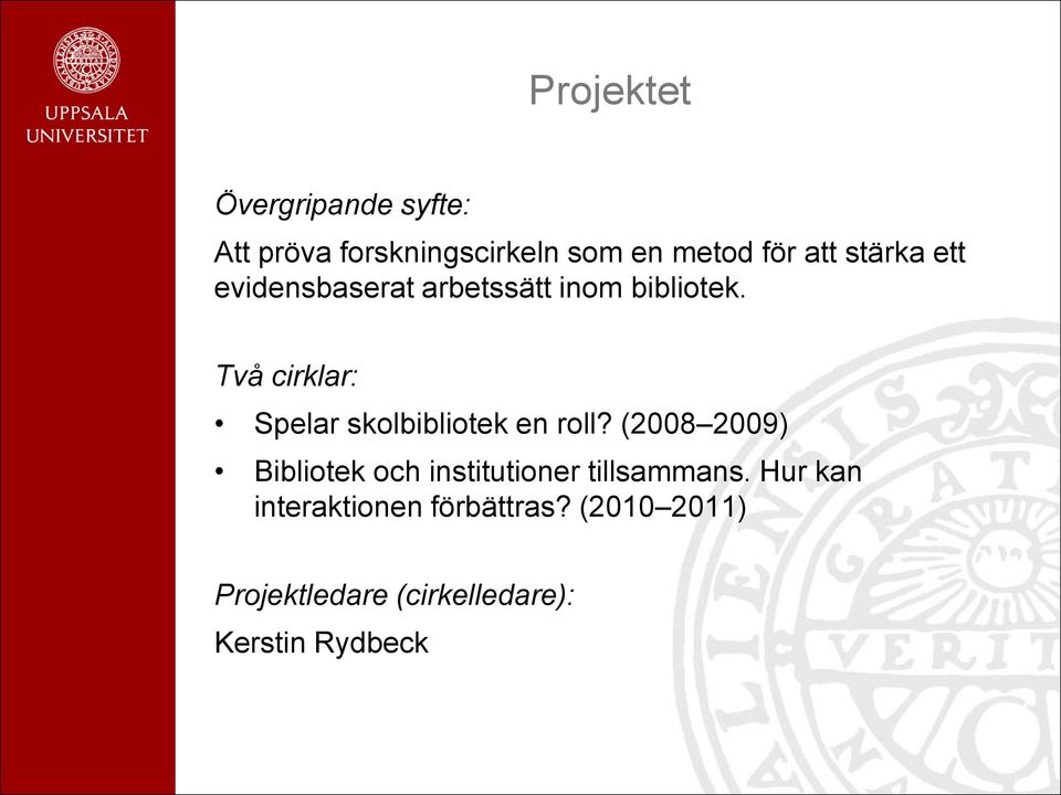 Två cirklar: Spelar skolbibliotek en roll?