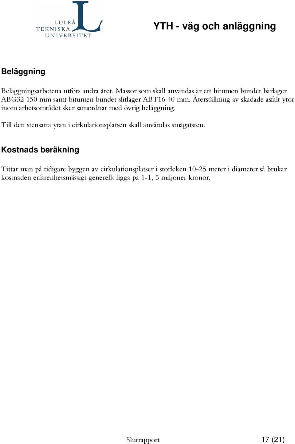 !7: %&7;5 E1 1 Kostnads