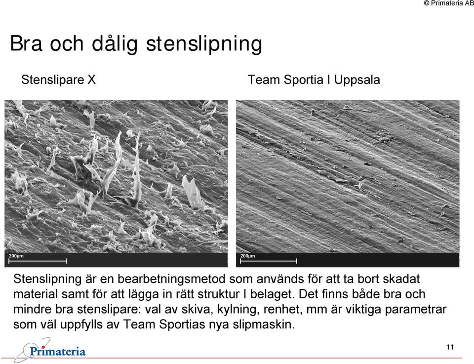 rätt struktur I belaget.
